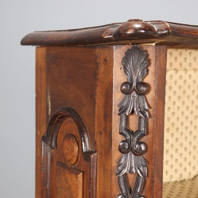 Baroque Style Open Bookcase in Walnut For Sale - Image 4 of 9