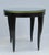 C. 1980's Donghia "Essence" Collection Round Side/End Table Satin Black Lacquer Finish With Brushed Brass Details For Sale - Image 9 of 18