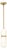 Salon Alabaster Pendant, Natural Brass For Sale