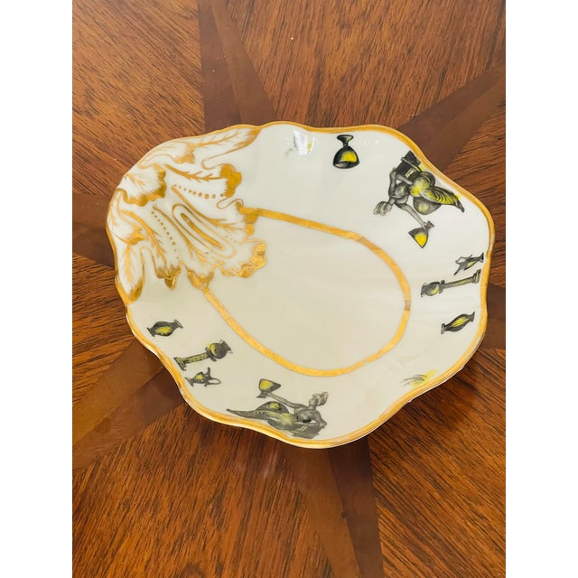 Vintage Fine Porcelain German Shell Shape Ashtray Catchall Vide Poche Dish For Sale - Image 4 of 4