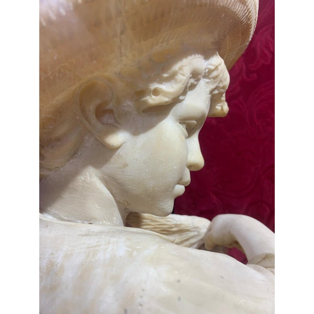 Stone Unknown, Alabaster Sculpture, 1850, Alabaster For Sale - Image 7 of 10