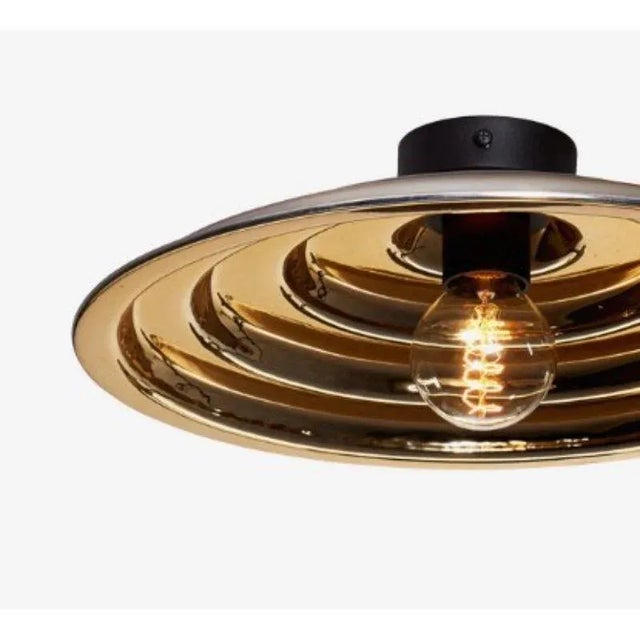 Contemporary Gold Echo Ceiling Light by Radar For Sale - Image 3 of 6