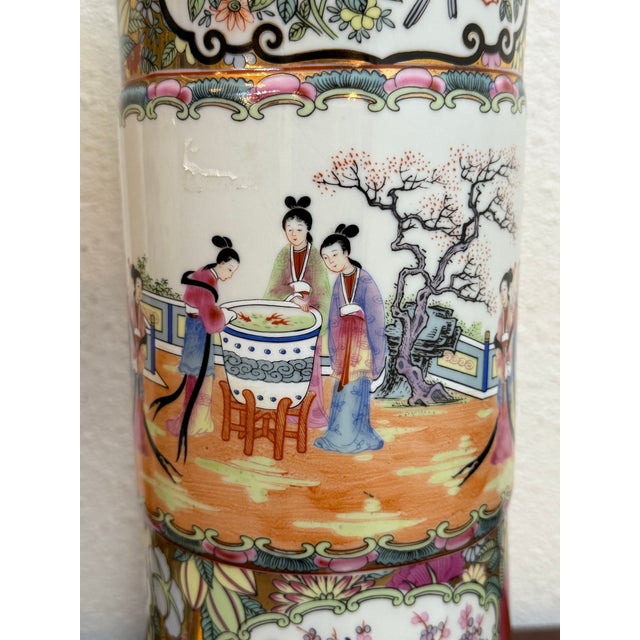 Ceramic Oriental Style Porcelain Table Lamps For Sale - Image 7 of 10