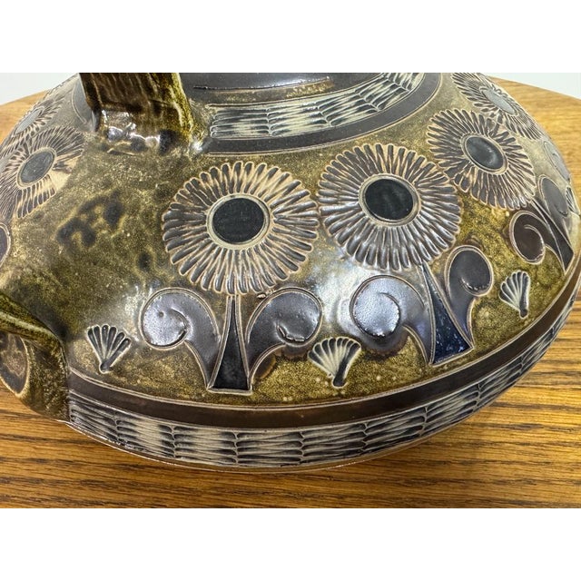 Brown Vintage Belgian Ceramic Jug, 1970s For Sale - Image 8 of 14