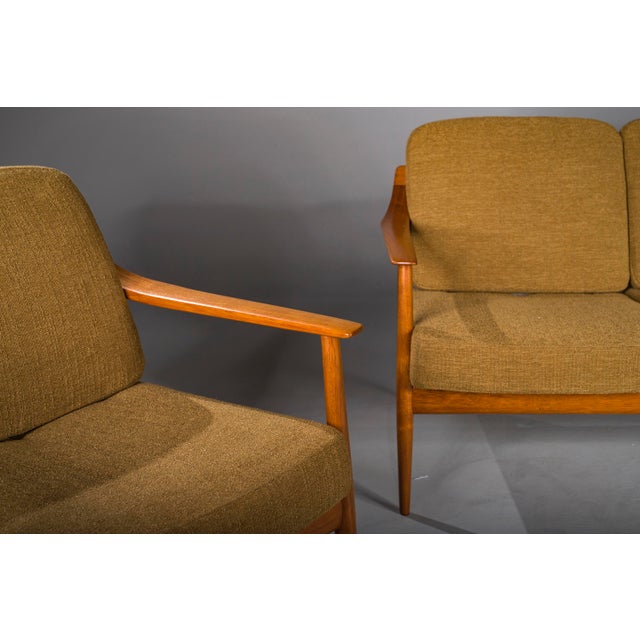 Brown Mid-Century Lounge Chairs and 3-Seater Sofa by Walter Knoll Antimott, 1960s, Set of 3 For Sale - Image 8 of 18