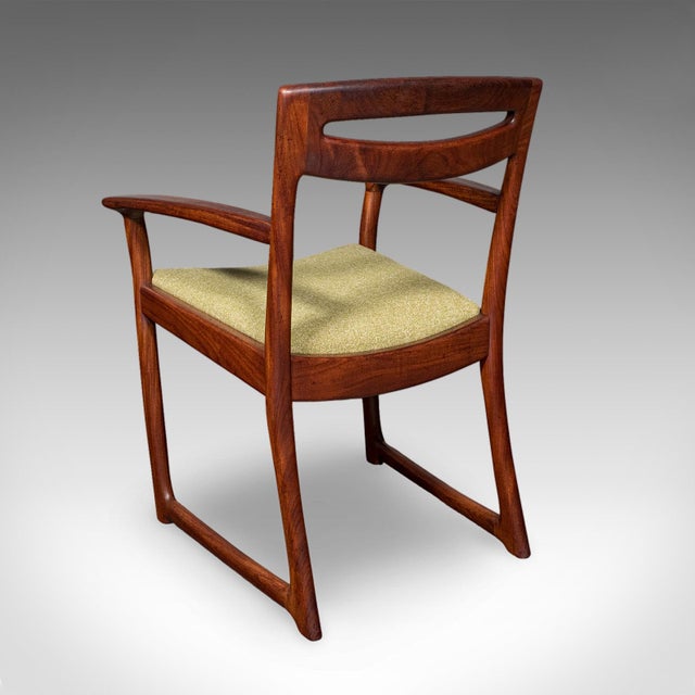 Mid-Century Modern Pair of Vintage Side Chairs, Scottish, Teak, Elbow Seat, Beithcraft, Mid Century For Sale - Image 3 of 12