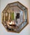 1970s Vintage Gold Octagonal Bevelled Mirror from Deknudt, Belgium, 1970s For Sale - Image 5 of 12