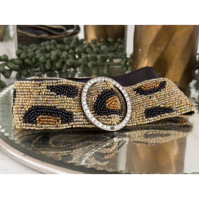 Textile Vintage Beaded Belt For Sale - Image 7 of 11