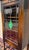 Antique English Arts & Crafts Oak Leaded Stained Glass Bookcase Cabinet c.1930s For Sale - Image 15 of 17