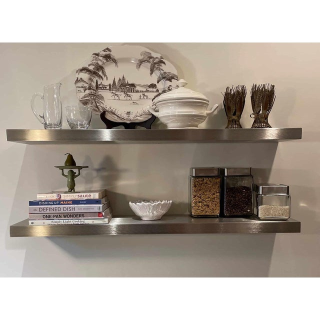 A sleek architectural floating shelf handcrafted from premium 304 stainless steel. Designed to appear effortlessly...