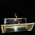 Vintage Brass & Glass Magazine Rack Holder For Sale - Image 10 of 11