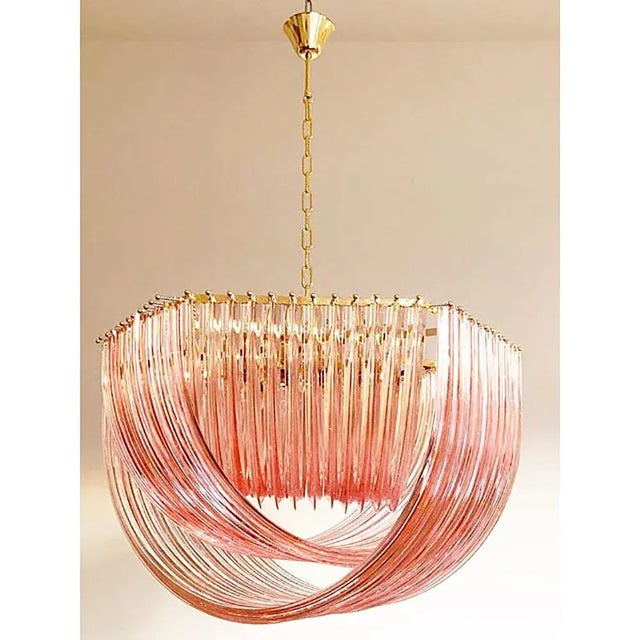 Exagonal Bundled Triedro Murano Glass Chandelier by Simoeng For Sale - Image 6 of 11