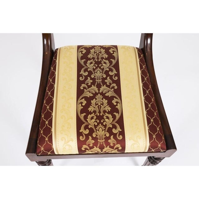 Vintage Flame Mahogany Dining Table and Chairs, Set of 11 For Sale - Image 15 of 18