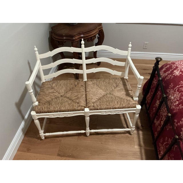 French Country Country French Bench For Sale - Image 3 of 7