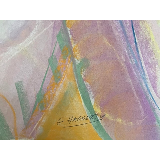 Vintage Modernist Pastel of Reclining Nude Woman by Gerard Haggerty For Sale In New York - Image 6 of 7