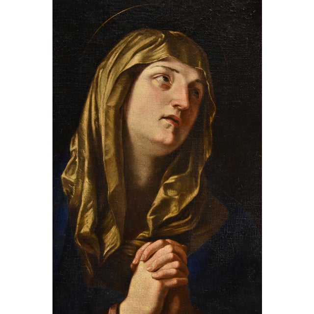 After Guido Reni, Mater Dolorosa Reni, 1650, Oil on Canvas For Sale - Image 7 of 15