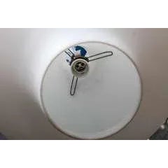 Scandinavian Saturn Opaline Glass Pendant For Sale - Image 4 of 6