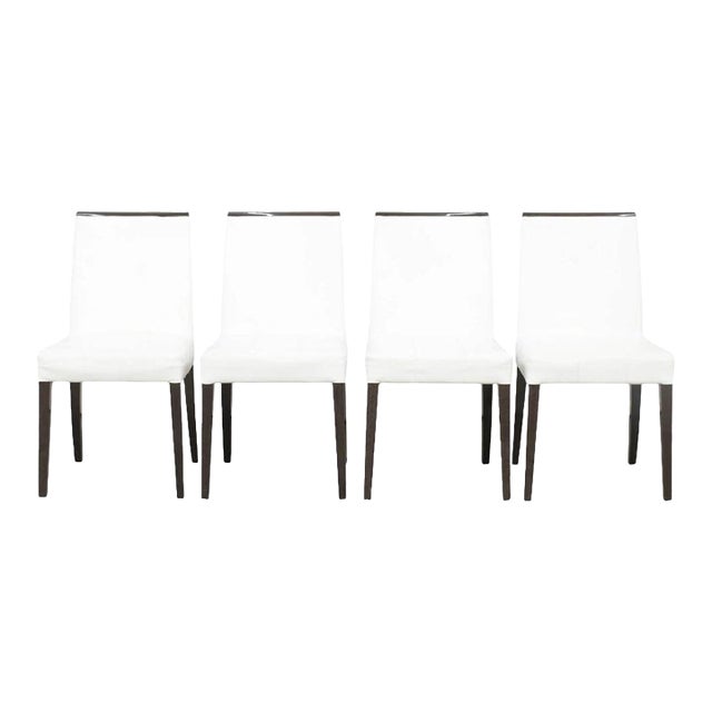 Cantoni One and Only Leather Dining Chairs For Sale