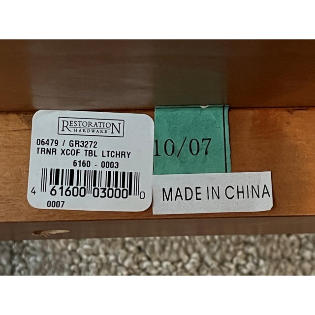 2010s Restoration Hardware Coffee Table – Solid Wood For Sale - Image 5 of 5