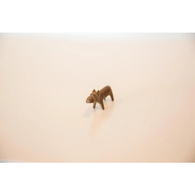 Vintage African Mini Copper Hippo For Sale - Image 4 of 7