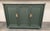 Hollywood Regency Vintage Green Faux Bamboo Sideboard Buffet For Sale - Image 3 of 10