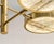 2020s 4-Arm Sistema Solare Brass & Onyx Chandelier by Silvio Piatelli Design For Sale - Image 5 of 6
