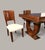 French Art Deco Dining Room Set in Mahogany, 1930s, Set of 7 For Sale - Image 11 of 13