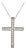 Natural Diamond Cross Pendant with Chain 17" 14k W Gold 0.25 CT Certified For Sale