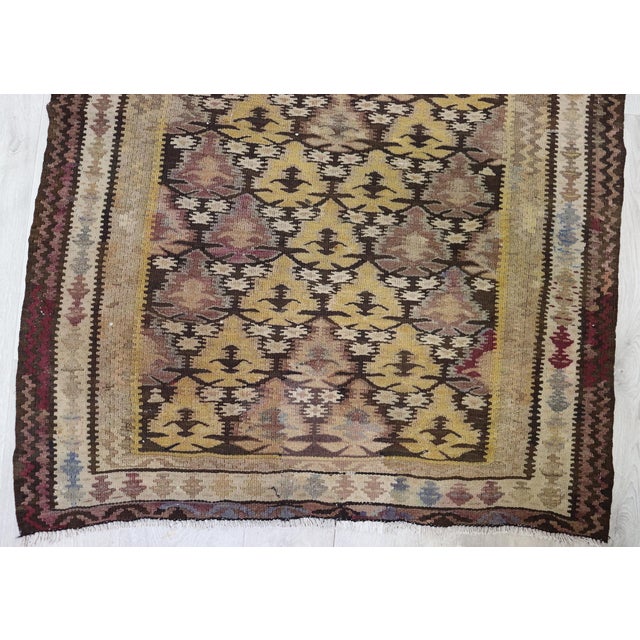 Caucasian Kilim Rug, 1920s For Sale - Image 4 of 15