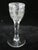 Gothic Antique 18th Century Etched Leaves & Flowers Facet Cut Wine Mead Glass Goblet For Sale - Image 3 of 8