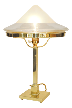 Art Nouveau Floor Lamp in Brass and Glass, 1890s