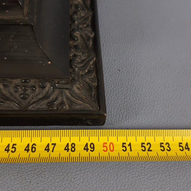 Girls with Goat Castle Landscape, 18th Century, Oil Painting on Canvas, Framed For Sale - Image 15 of 16