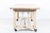 French Bleached Oak Table on Castors For Sale - Image 6 of 11