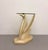 Art Deco Vintage Art Deco Swan Glass Top Side Table For Sale - Image 3 of 8