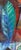 Abstract Expressionist Leaves - San Francisco School in Oil on Canvas Wonderful abstract expressionist composition with...