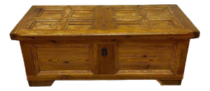 Antique Chest in Larch Wood and Iron Fittings, 1800s