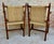 Set of 20th Spanish Walnut Armchairs with Backs and Caned Seats, 1940 For Sale - Image 18 of 18