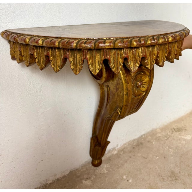20th Century Italian Polychromed Wall Pedestals, 1950, Set of 2 For Sale - Image 10 of 18