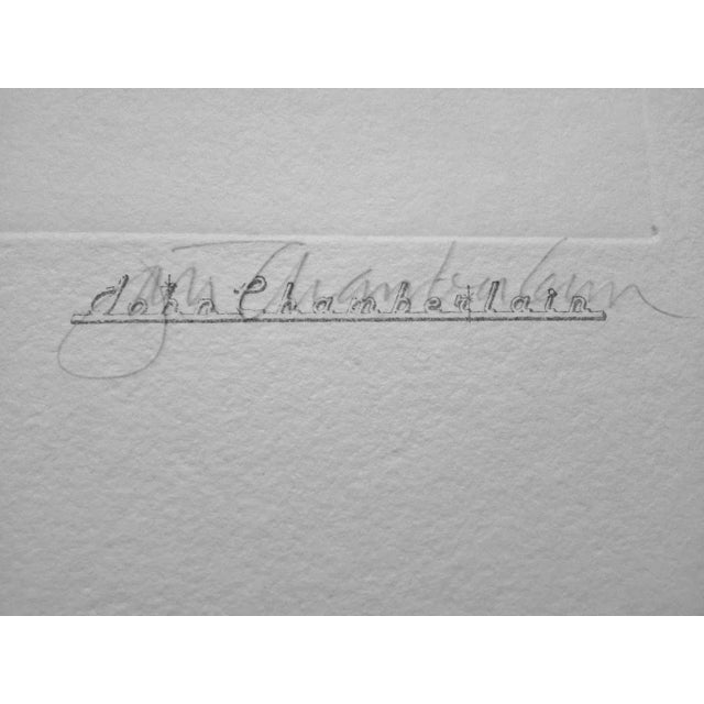 John Chamberlain John Chamberlain Signed Print 'Linked and United' From 'Outer Signs of Inner Grace' Suite 1986, Unframed For Sale - Image 4 of 10