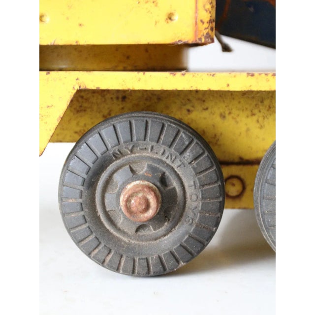 Metal Vintage Ny Lint Toy Crane For Sale - Image 7 of 13