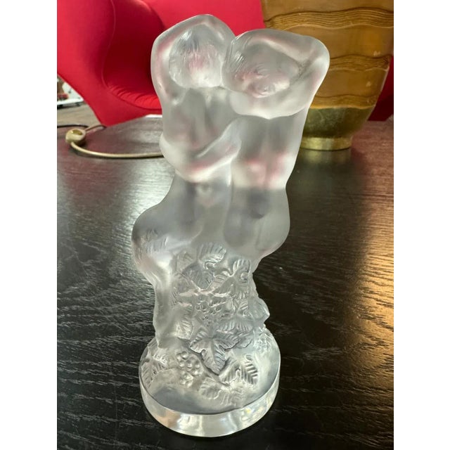 Diana and Pan the Faun Crystal Sculpture from Lalique France, 1960s For Sale - Image 4 of 8