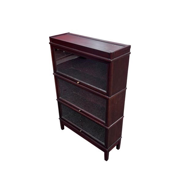 Mid 20th Century Hale 3 Section Mahogany Barrister Bookcase For Sale In New York - Image 6 of 13