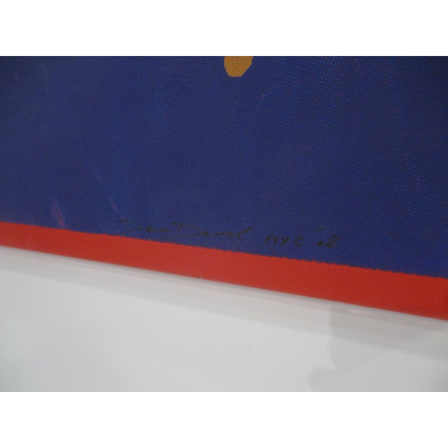 Ink Blue Daniel Dens Painting of Bridget Bardot 2008 For Sale - Image 8 of 12