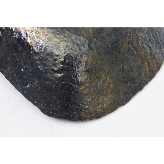 Black Vintage Graphic Pop Art Fused Glass Bowl, 1970's For Sale - Image 8 of 8