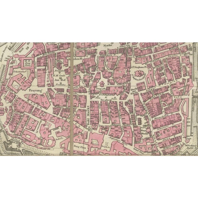 Antique Map of Vienna, 1839 For Sale - Image 11 of 12