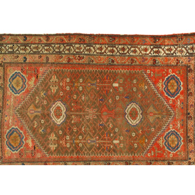 Late 19th Century Antique Persian Malayer Rug - 4′3″ × 6′2″ For Sale - Image 4 of 5