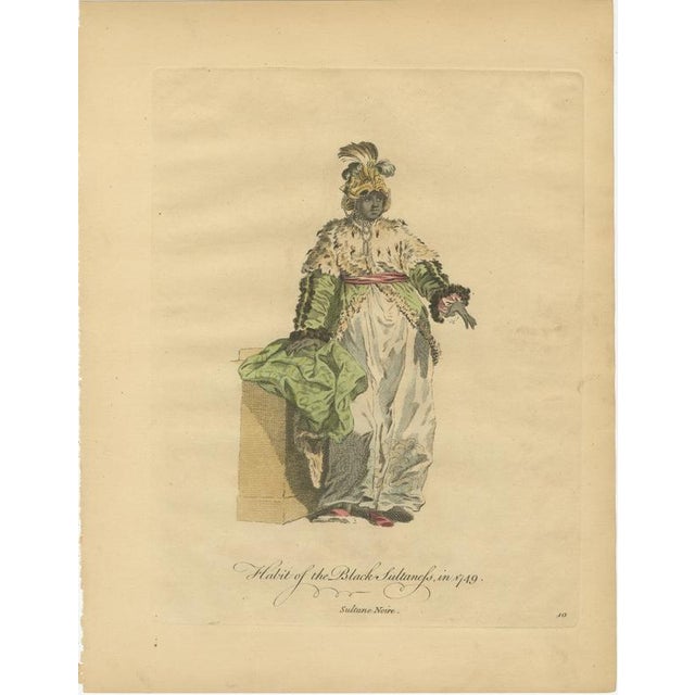 Paper Thomas Jefferys, Ottoman Costumes, Hand-Colored Engravings, 1767, Set of 6 For Sale - Image 7 of 10