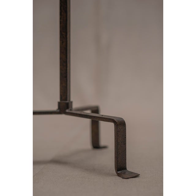 Mid-Century French Patinated Metal Floor Torch, 1960s For Sale - Image 6 of 13