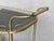 Art Deco Brass Dry Bar Cart With Smoked Two Tier Glass For Sale - Image 11 of 12