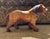 Vintage Large Handcrafted Leather Lion Sculpture, 23” For Sale - Image 4 of 9